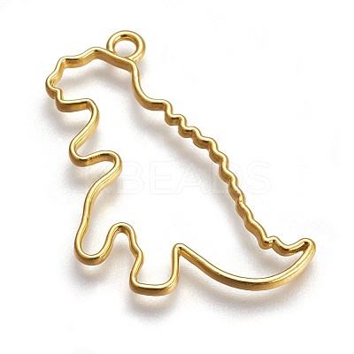 Zinc Alloy Open Back Bezel Pendants PALLOY-WH0039-01G-D-1