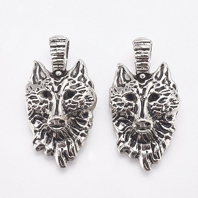 Tibetan Style Alloy Pendants TIBEP-WH0001-01AS-1