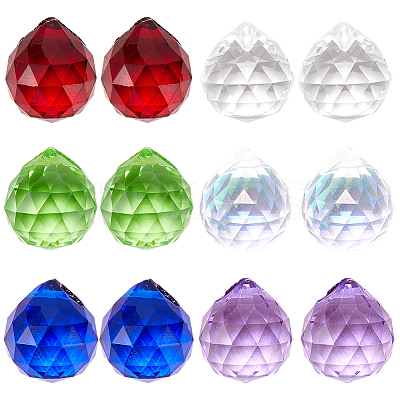 Teardrop Transparent K9 Glass Pendants GLAA-SP0001-22-1
