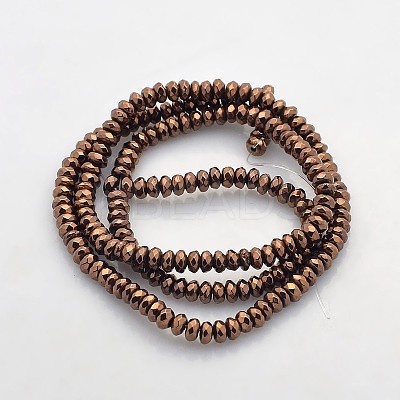 Electroplate Non-magnetic Synthetic Hematite Beads Strands G-J208B-05-1