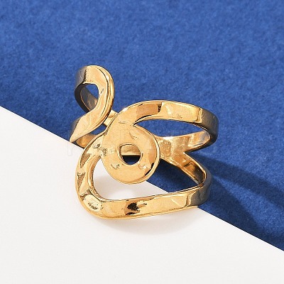 304 Stainless Steel Cuff Open Rings for Women RJEW-H255-01G-02-1
