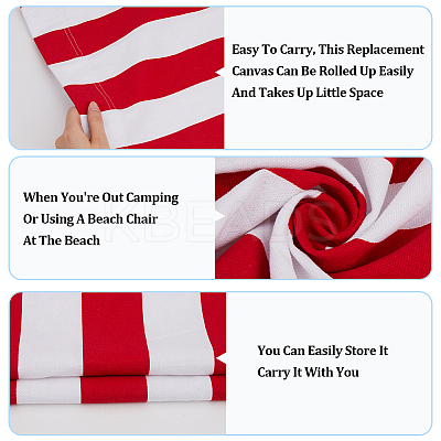 Stripe Chair Cloth Canvas AJEW-WH20002-25A-01-1