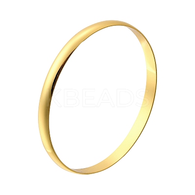304 Stainless Steel Plain Bangles for Women BJEW-V004-02B-G-1