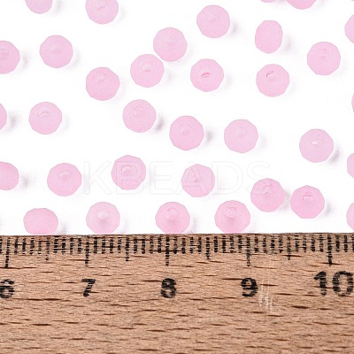 FGB Frosted Transparent Glass Seed Beads SEED-N013-04A-05-1