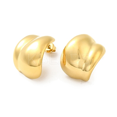 304 Stainless Steel Stud Earrings for Women EJEW-G364-03G-1