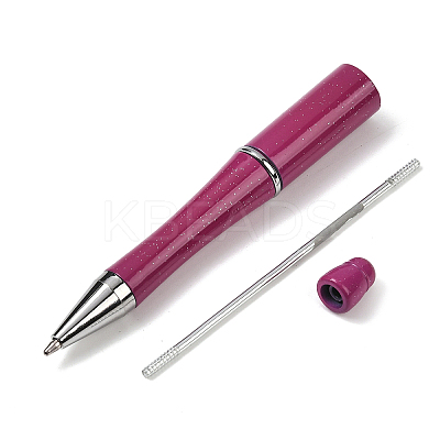 (Defective Closeout Sale: Pen Shaft Oxidation)Plastic Beadable Pens AJEW-XCP0003-46C-1