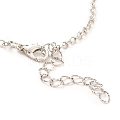 Rack Plating Alloy Heart Pendant Necklaces Sets NJEW-B081-07B-1