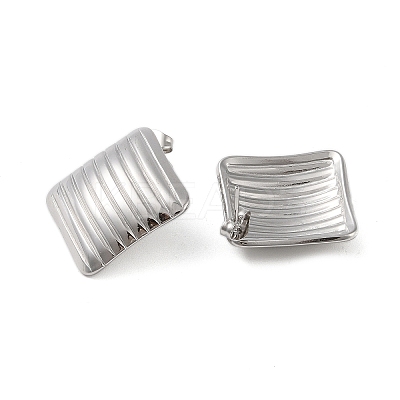 304 Stainless Steel Earrings LS-EJEW-O004-04P-1
