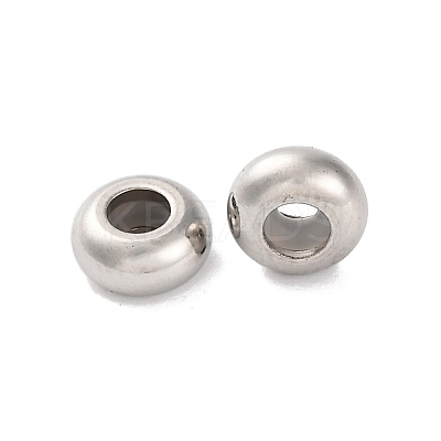 202 Stainless Steel Beads STAS-P238-10P-E-1