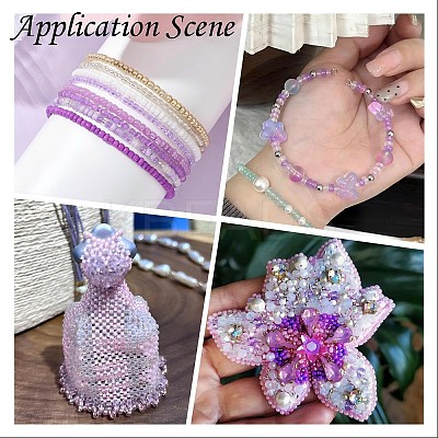 6/0 Baking Paint Glass Round Seed Beads SEED-S036-01C-08-1