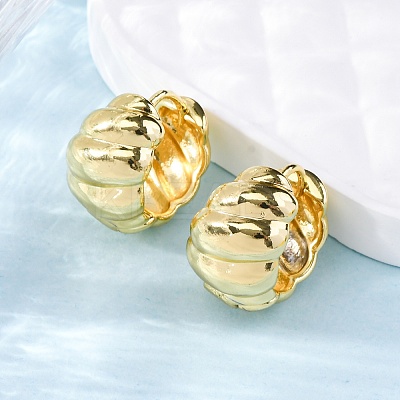 Rack Plating Brass Croissant Hoop Earrings for Women LS-EJEW-G342-09G-1