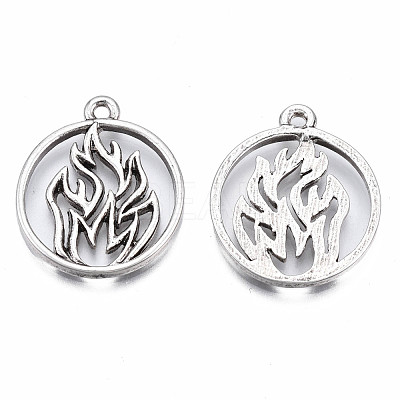 Tibetan Style Alloy Pendants PALLOY-S120-274-NR-1