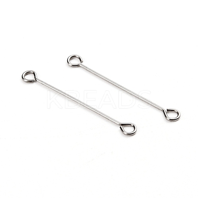Tarnish Resistant 304 Stainless Steel Eye Pins STAS-I141-01C-P-1