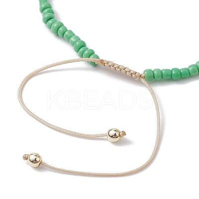 5Pcs 5 Colors Natural Shell Heart & Seed Braided Bead Bracelets Set BJEW-JB10039-03-1