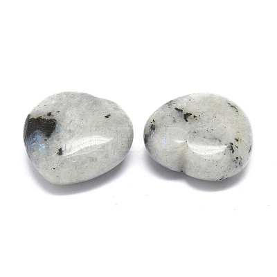 Natural Labradorite Heart Love Palm Worry Stone G-H268-F02-C-1