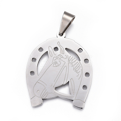 Tarnish Resistant 201 Stainless Steel Big Pendants STAS-F207-36P-1