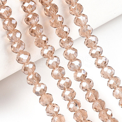 Electroplate Glass Beads Strands EGLA-A034-T8mm-A29-1