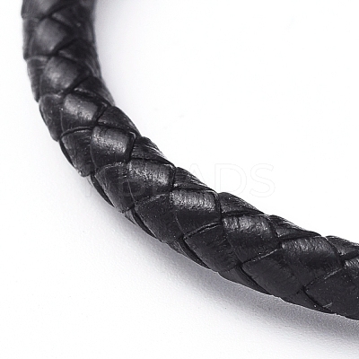 Unisex Braided Leather Cord Bracelets BJEW-JB04941-01-1