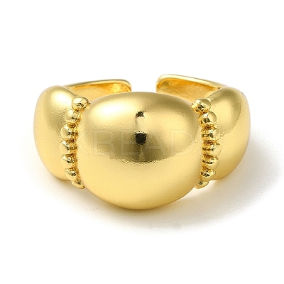 Rack Plating Brass Open Cuff Rings for Women RJEW-M162-15G-1