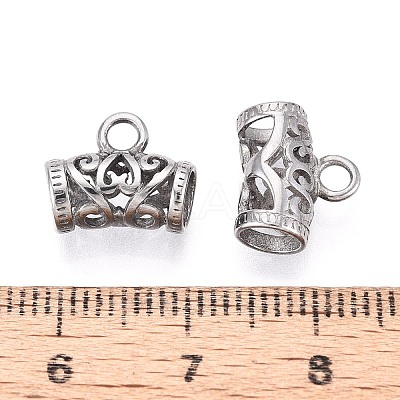 Hollow 304 Stainless Steel Charms STAS-T072-139P-1