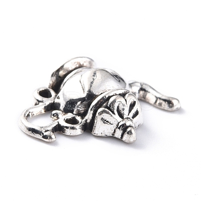 Tea Pot Series Tibetan Style Alloy Pendants TIBEP-E005-01AS-1