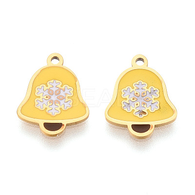 304 Stainless Steel Enamel Charms STAS-T065-58G-01-1