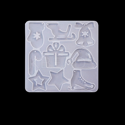 DIY Christmas Theme Pendant Silicone Molds SIMO-PW0016-14E-1