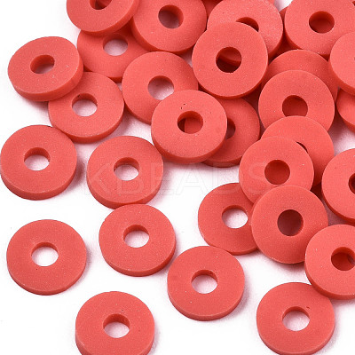 Handmade Polymer Clay Beads X-CLAY-Q251-6.0mm-45-1