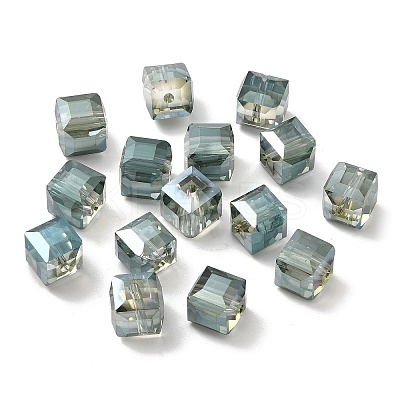 Electorplated Glass Beads EGLA-E006-2M-1