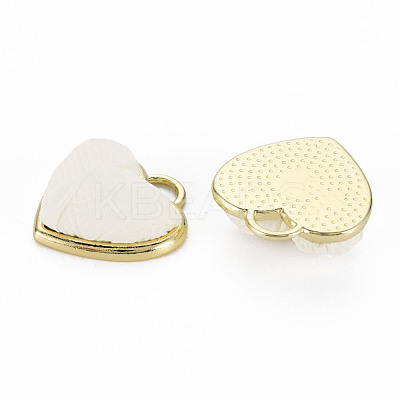 Light Gold Plated Alloy Pendants PALLOY-N154-31A-NR-1