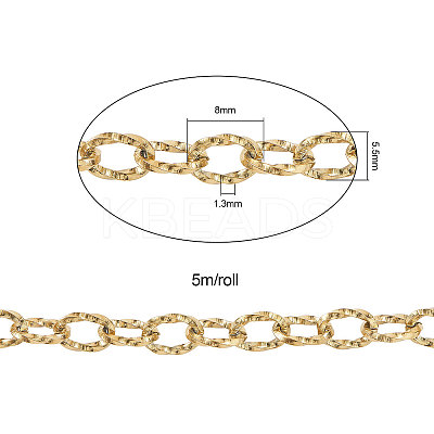 PVD Vacuum Plating 304 Stainless Steel Cable Chains CHS-CJ0001-10G-1