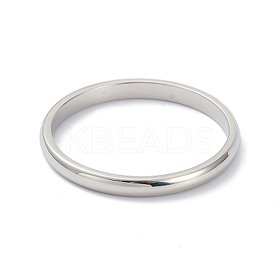 Non-Tarnish 2mm Polished Plain Dome Finger Ring for Girl Women RJEW-C012-05E-P-1