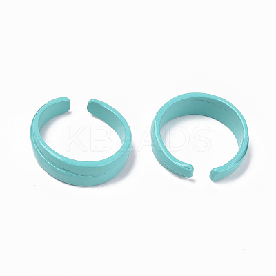 Spray Painted Alloy Cuff Rings RJEW-T011-28B-RS-1