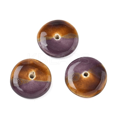 Vintage Handmade Two Tone Porcelain Beads PORC-NH0002-01E-1