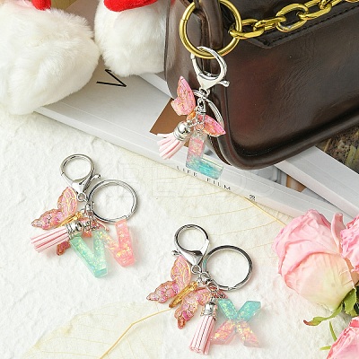 Transparent Epoxy Resin Keychains KEYC-YW00002-1