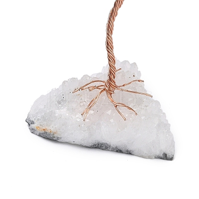 Natural Fluorite Chips Tree of Life Decorations DJEW-P022-01B-05-1