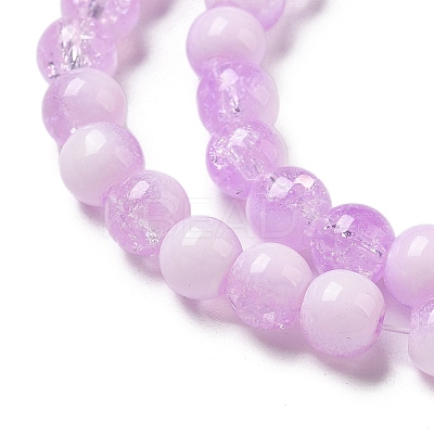 Crackle Glass Beads Strands GLAA-U001-6mm-04-1