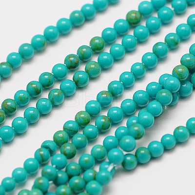 Imported Synthetic Turquoise Bead Strands X-G-A130-3mm-L05-1-1