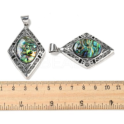Natural Paua Shell Big Pendants FIND-Z032-06C-1