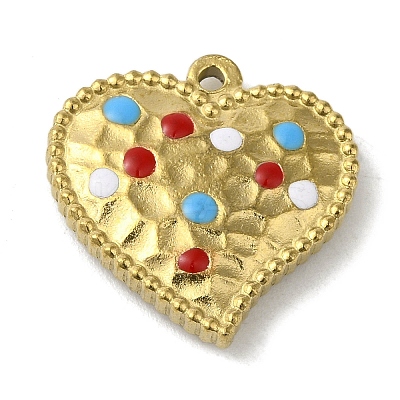 304 Stainless Steel Enamel Pendants LS-STAS-E216-02G-02-1