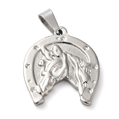 Non-Tarnish 304 Stainless Steel Pendants STAS-D069-05P-1