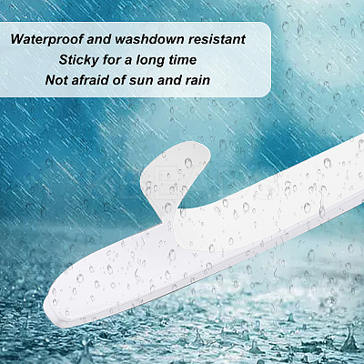 PVC Plastic Car Anti-Collision Strip Stickers AJEW-WH0258-208A-1