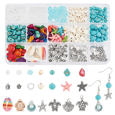 DIY Ocean Theme Jewelry Making Finding Kit DIY-PH0022-48-1