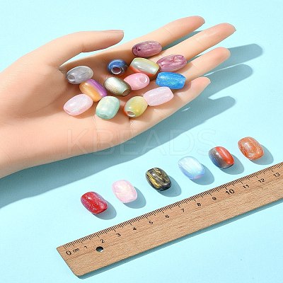 30Pcs 3 Styles Resin European Beads RESI-FS0001-71-1