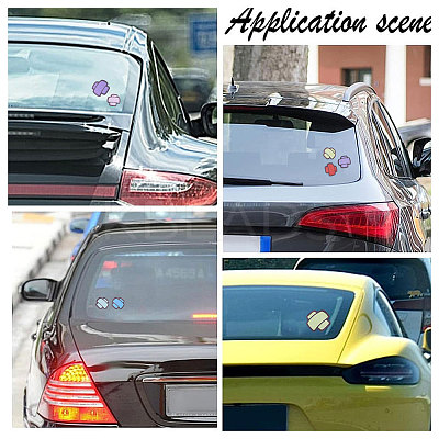 PVC Cartoon Bandage Self Adhesive Car Stickers STIC-WH0004-13-1