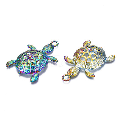 Rainbow Color Alloy Big Pendants PALLOY-N156-194-1