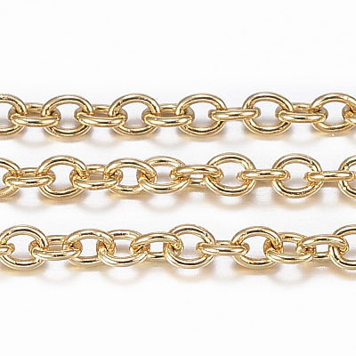 3.28 Feet Ion Plating(IP) 304 Stainless Steel Cable Chains X-CHS-H009-04G-1