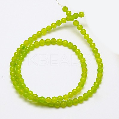 Natural Malaysia Jade Bead Strands X-G-M097-4mm-07-1