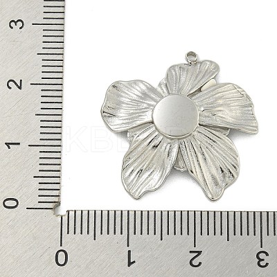 304 Stainless Steel Pendants STAS-L022-438P-03-1