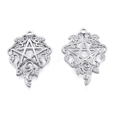 Non-Tarnish 201 Stainless Steel Pendants STAS-N098-170P-1